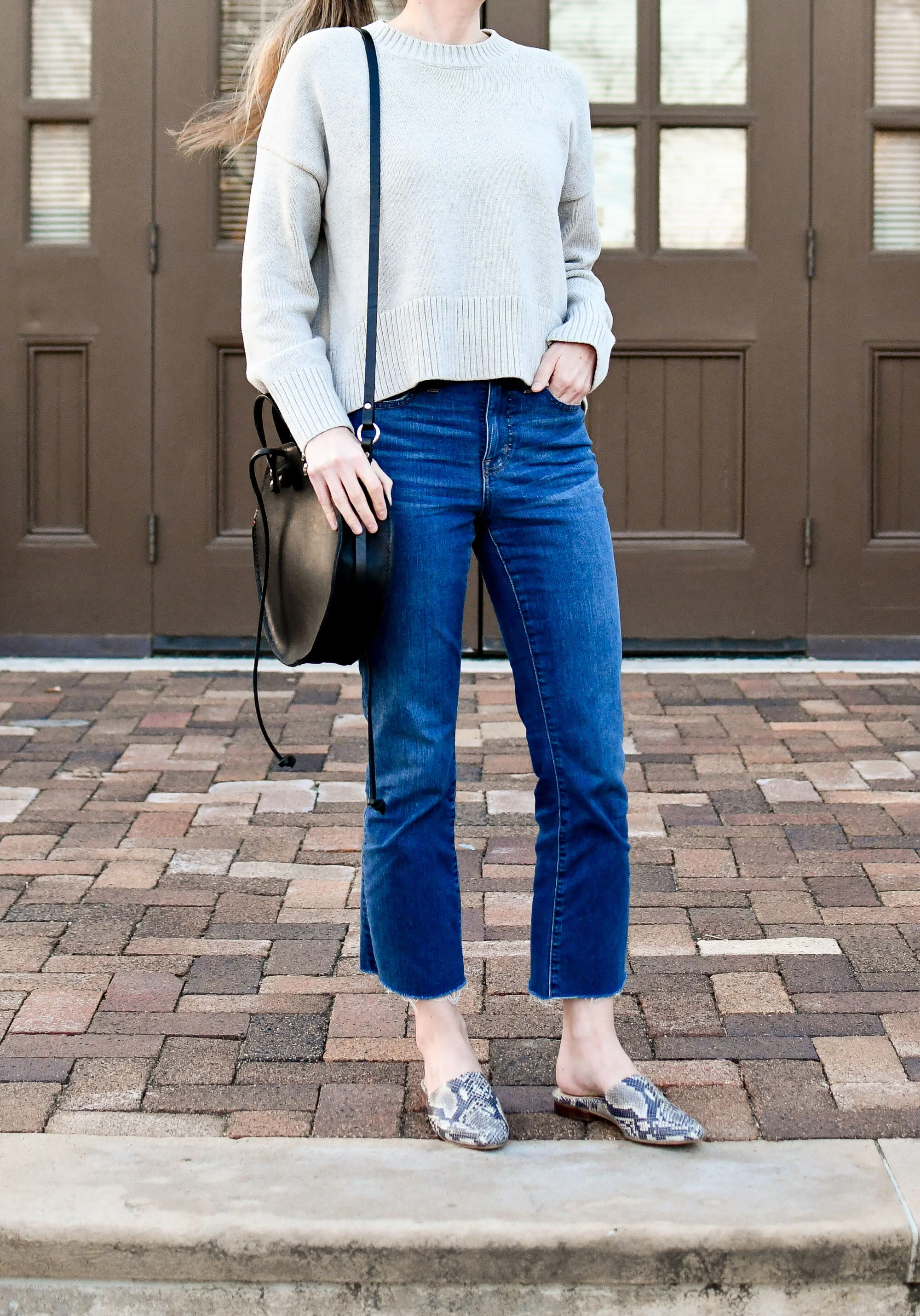Snakeskin hotsell flats outfit